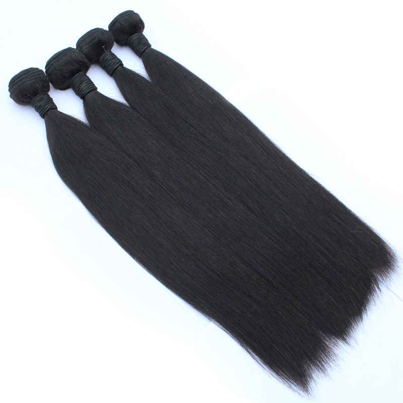 2020 Peruvian Straight Hair Bundles Remy Human Hair Extensions  Double Weft Weave Bundle 10