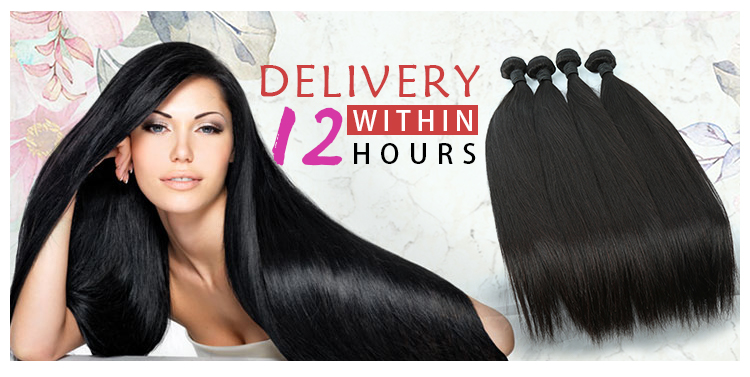 Silk Straight brazilian hair unprocessed double weft raw virgin human hair bundles 7