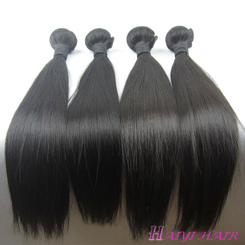 Silk Straight brazilian hair unprocessed double weft raw virgin human hair bundles 8