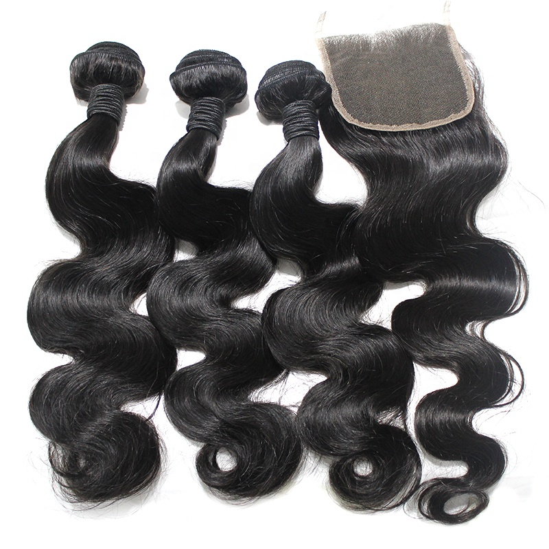100% Malaysian body wave human hair unprocessed no tangle no shedding can be  dyed and  bleached 8