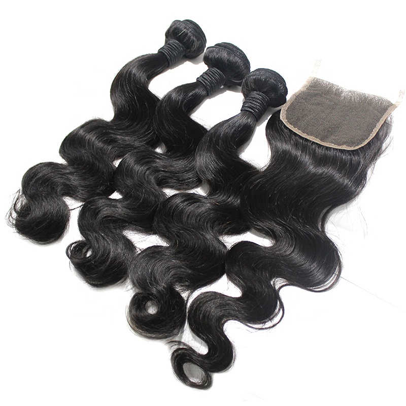 100% Malaysian body wave human hair unprocessed no tangle no shedding can be  dyed and  bleached 9