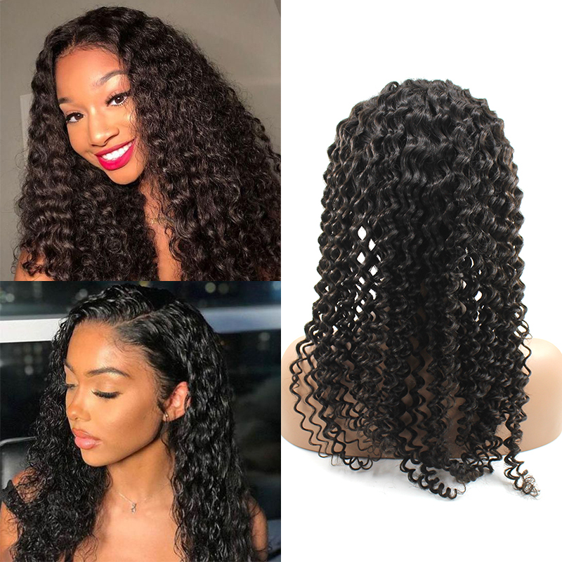 Cheap Wholesale Mink Brazilian Deep Curly Transparent Full Lace Lace Wigs/ Lace Frontal Wig Virgin Human Wig Vendor 14