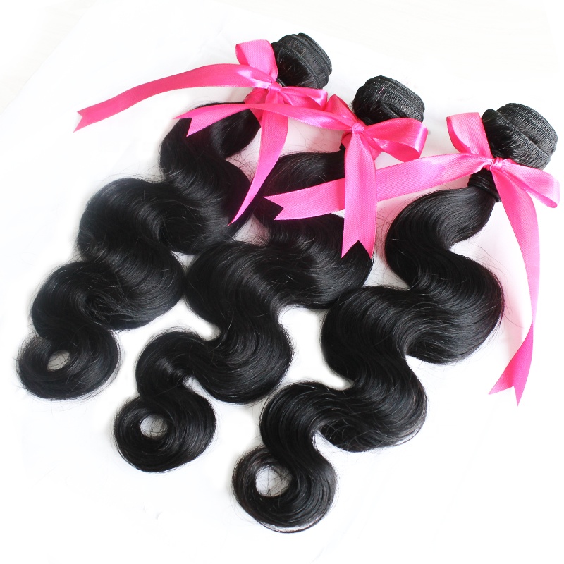 100% Brazilian Human Remy Hair Extensions Body Wave Hair Bundles Natural Color Weaving 10-30 inch 11