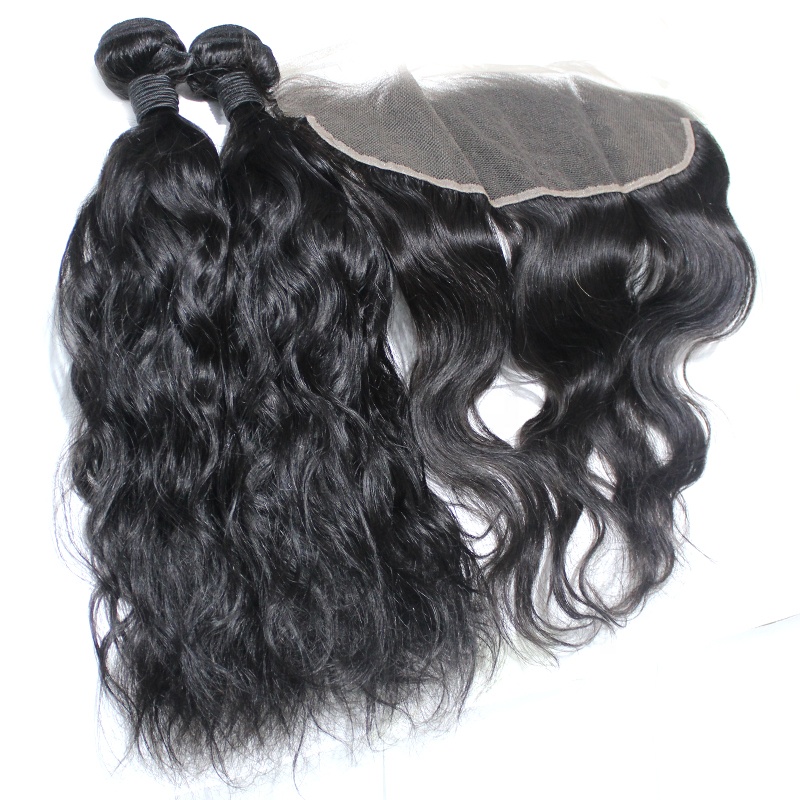 Lace Frontal Indian Natural Wave Hair Lace Frontal 100% Human Hair 8