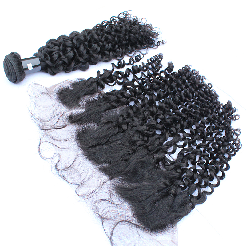 Raw Virgin Cuticle Aligned Hair weave Human Hair Extensions High Quality Hair Weaving Curly  bundles 10