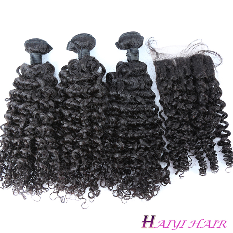 wholesale price Virgin Hair Vendors Raw Indian No shedding Curly human Hair 10