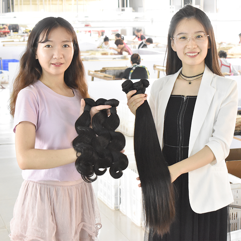 Free Sample 10A grade Full Cuticle Aligned Body Wave Human Top Hair Weft Unprocessed 7