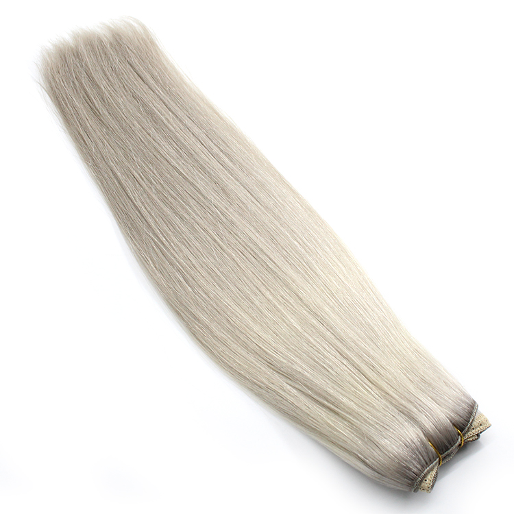 Russian Top Quality Machine Weft Real Double Drawn Cuticle Aligned Wholesale Virgin Cuticle Aligned Human Hair Extensions 11