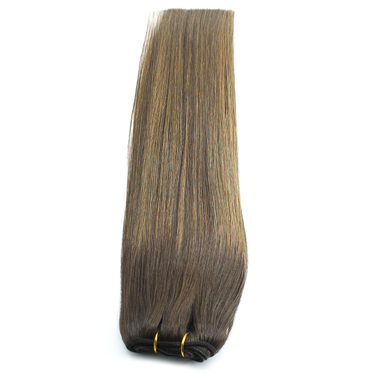 Russian Top Quality Machine Weft Real Double Drawn Cuticle Aligned Wholesale Virgin Cuticle Aligned Human Hair Extensions 16