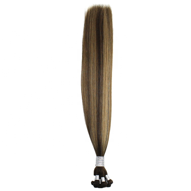 Salon Professional Cuticle Aligned Rooted Balayage Hand Tied Weft Extensions Wholesale 12