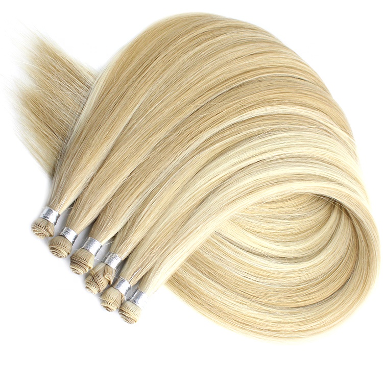 Direct Factory Balayage Color Double Drawn Virgin Remy Weave Hair Bundles Hand Tie Weft 11