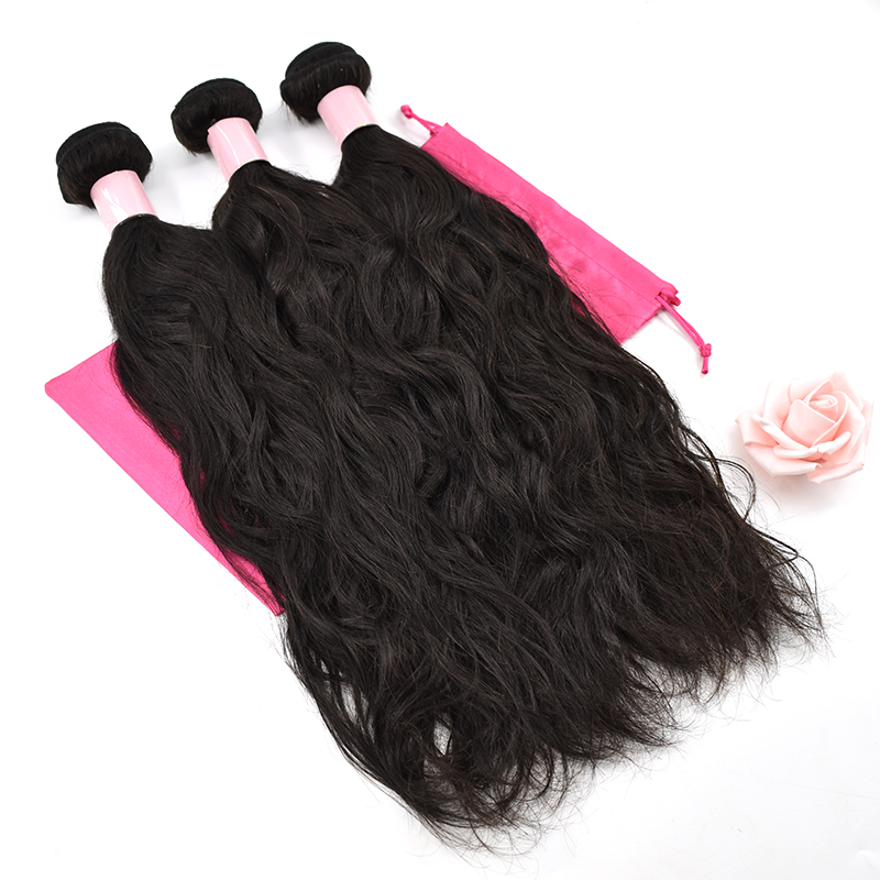 Raw Peruvian Natural Wave Virgin 100% Human Hair Weaving Unprocessed Cuticle Aligned Hair Bundles 10