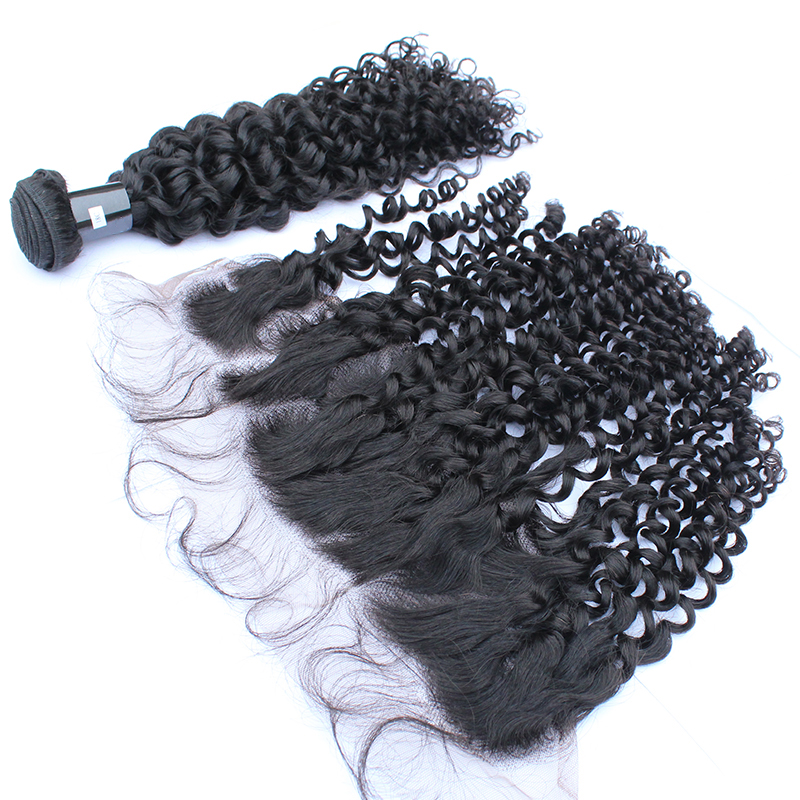 Factory Wholesale Price 10-40 Inch Weaving 100% Raw Human Remy Hair Bundle Curly Weft 10