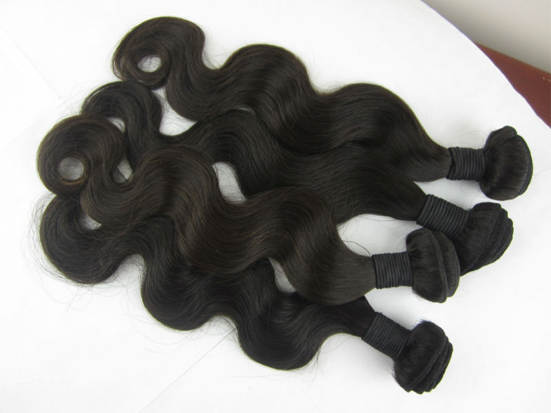 10A 100% Human Natural Hair Extensions Indian Body Wave Hair Double Weft Weaves Hair Bundles 10