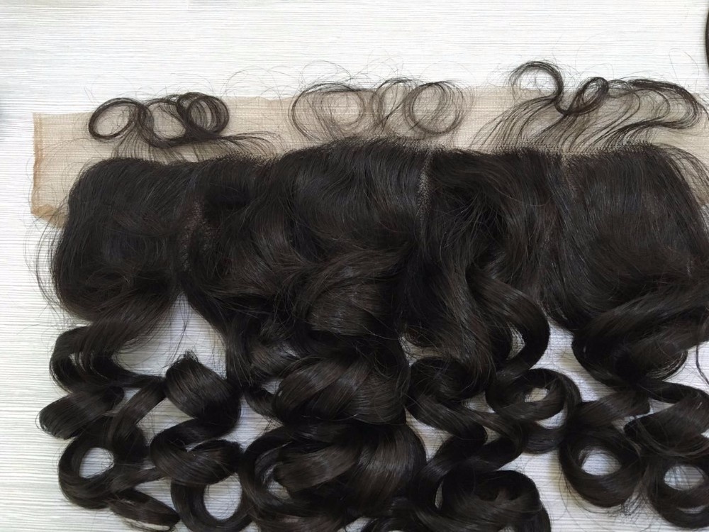 100% virgin Peruvian lace frontal cuticle aligned raw loose wave hair wholesale 11