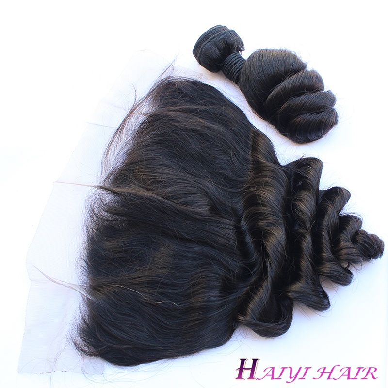 100% virgin Peruvian lace frontal cuticle aligned raw loose wave hair wholesale 10