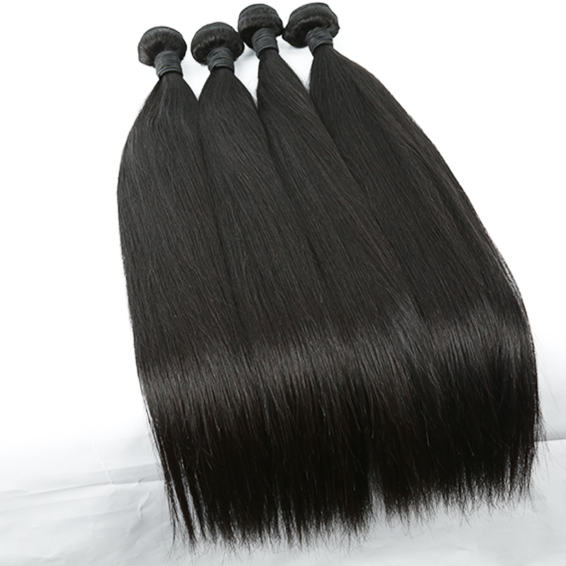 10A Grade Human Hair Extensions 100% Brazilian Remy Weft 100g Bundle Natural Color 10