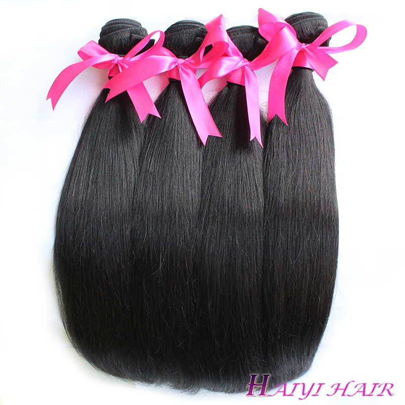 No shedding tangle free Hair Peruvian Silky Straight Virgin Hair 12