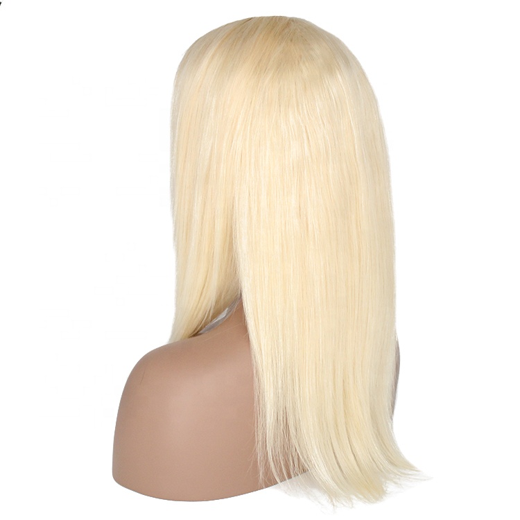 100% Virgin Human Hair Wig Blonde #613  HD Lace Front Wig Straight lace front Wig 12