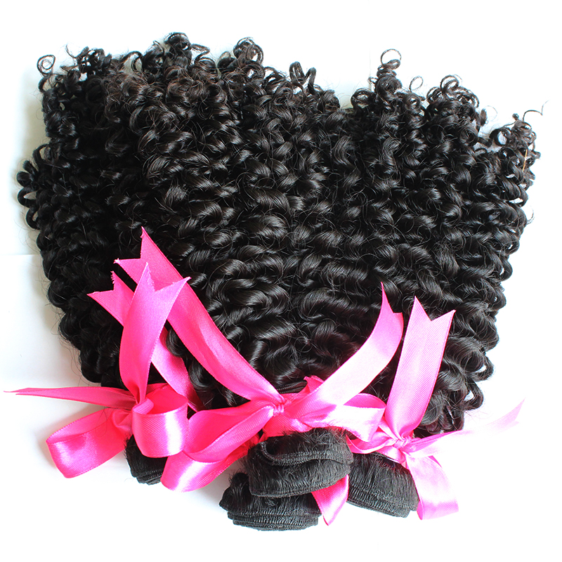 China factory unprocessed wholesale 100% Indian human hair virgin kinky curl hair bundles 11