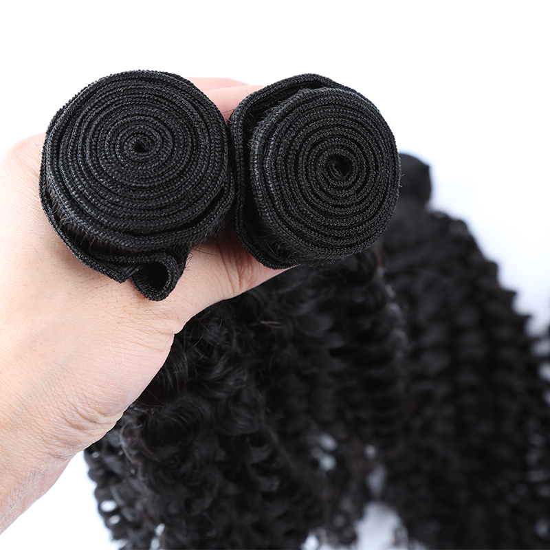 China factory unprocessed wholesale 100% Indian human hair virgin kinky curl hair bundles 9