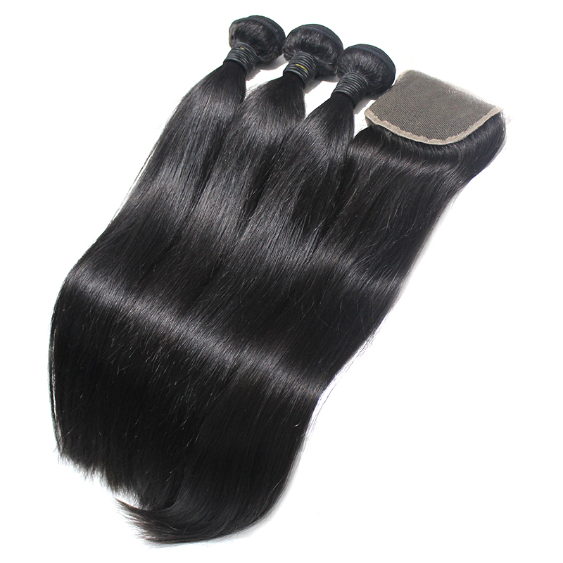 Virgin Hair Extension Straight Unprocessed Indian Straight Hair Weave Cuticle Aligned Hair Mink 7