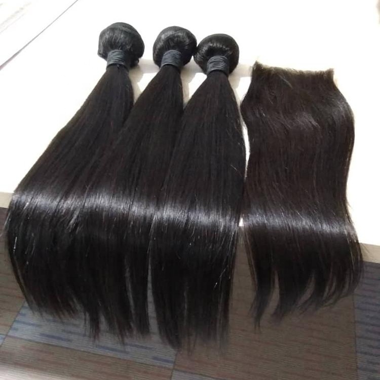 Luxury quality 12A wholesale indian temple hair weave no tangle no shedding silky straight human brazilian hair bundles 16