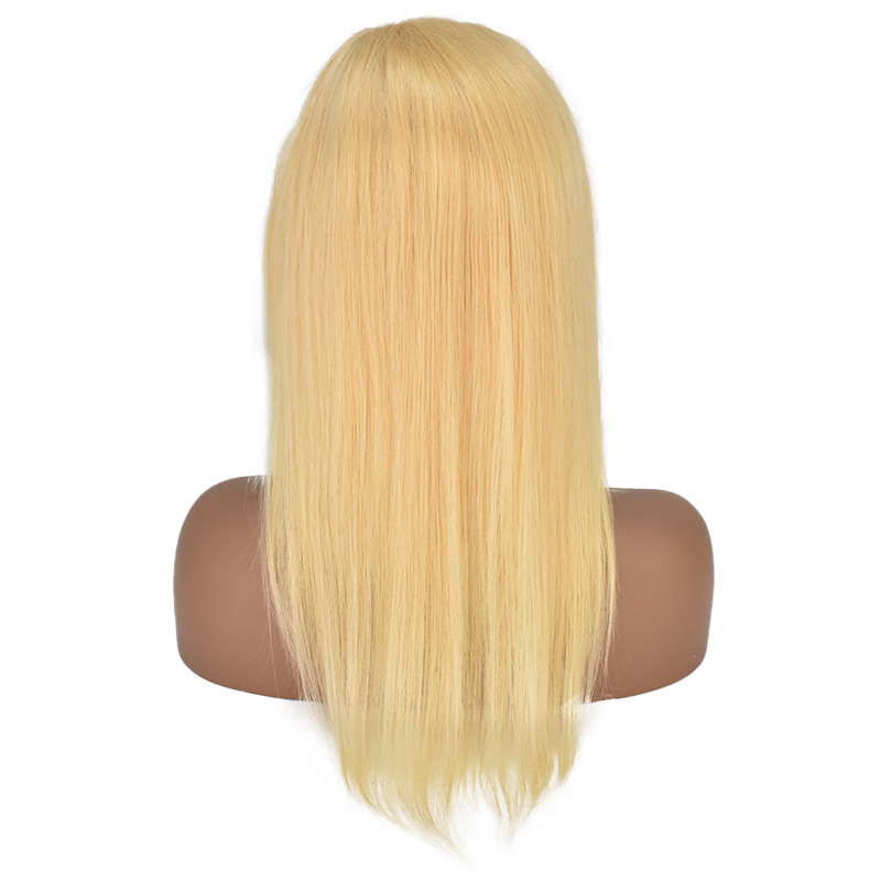 613 blonde Headband Wig Wholesale Straight Human Hair Headband Scarf Wig For African America Woman 8