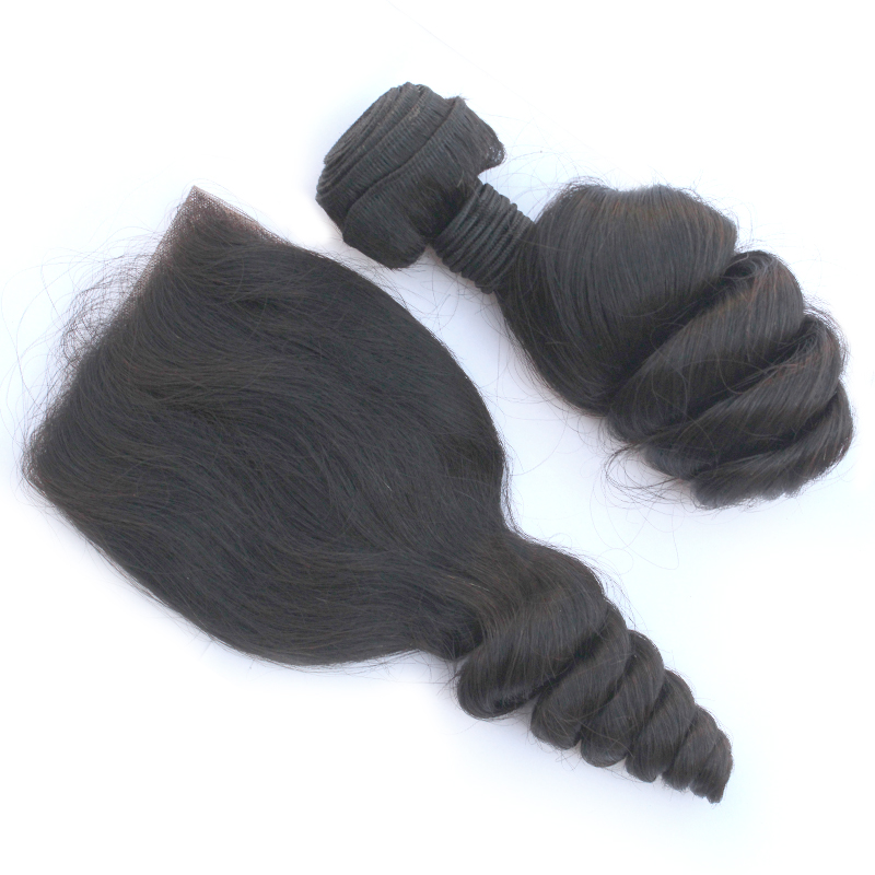 2020 Loose Wave Hair Extensions 100% Human Hair Indian Double Weft One Donor 10-40 Inch Weaving 11