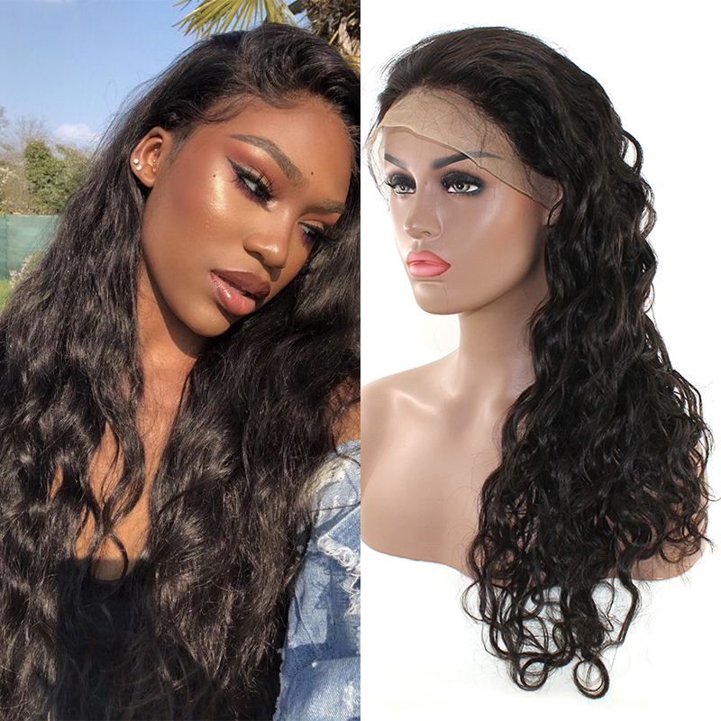 Christmas Sales 2019 Best Seller Wholesale Natural Wave /Wavy Full Lace Wigs / Lace Fronta Wigs With Baby Hair Lace wigs 13