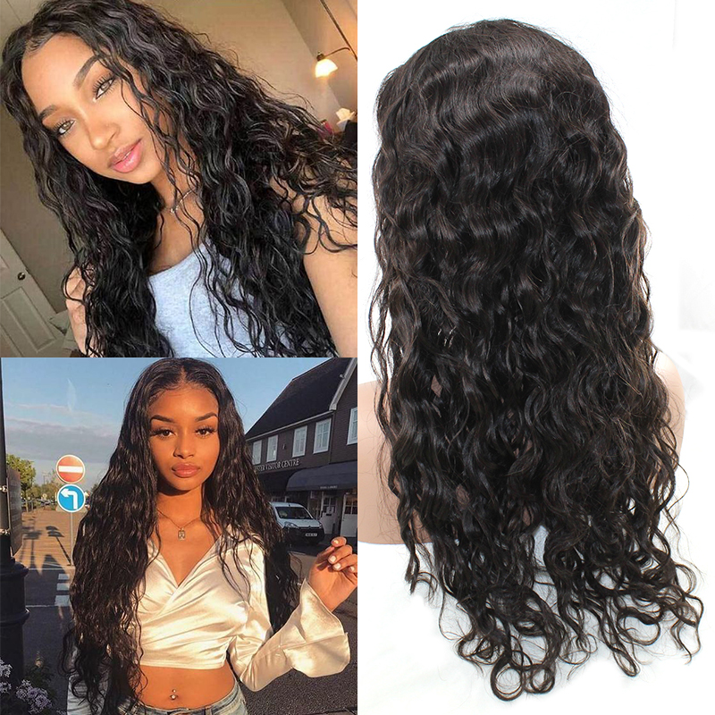 Christmas Sales 2019 Best Seller Wholesale Natural Wave /Wavy Full Lace Wigs / Lace Fronta Wigs With Baby Hair Lace wigs 14