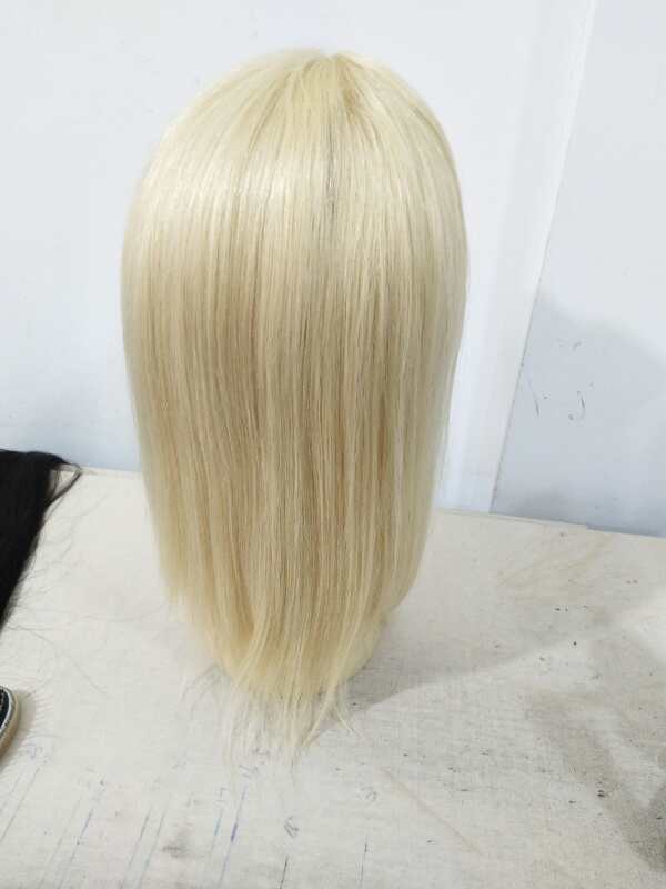 Wholesale 100% Unprocessed Human Hair Best Selling Human Straight Hair Wig  Blonde 613 Color Full Lace Wig 11