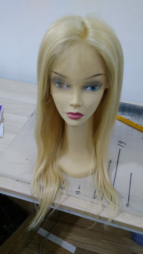 Wholesale 100% Unprocessed Human Hair Best Selling Human Straight Hair Wig  Blonde 613 Color Full Lace Wig 10