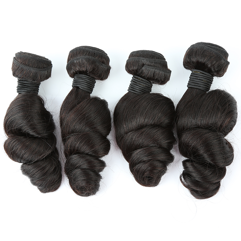 100% 10a High Quality Virgin Hair Human Hair Extension Peruvian Hair bundles 9
