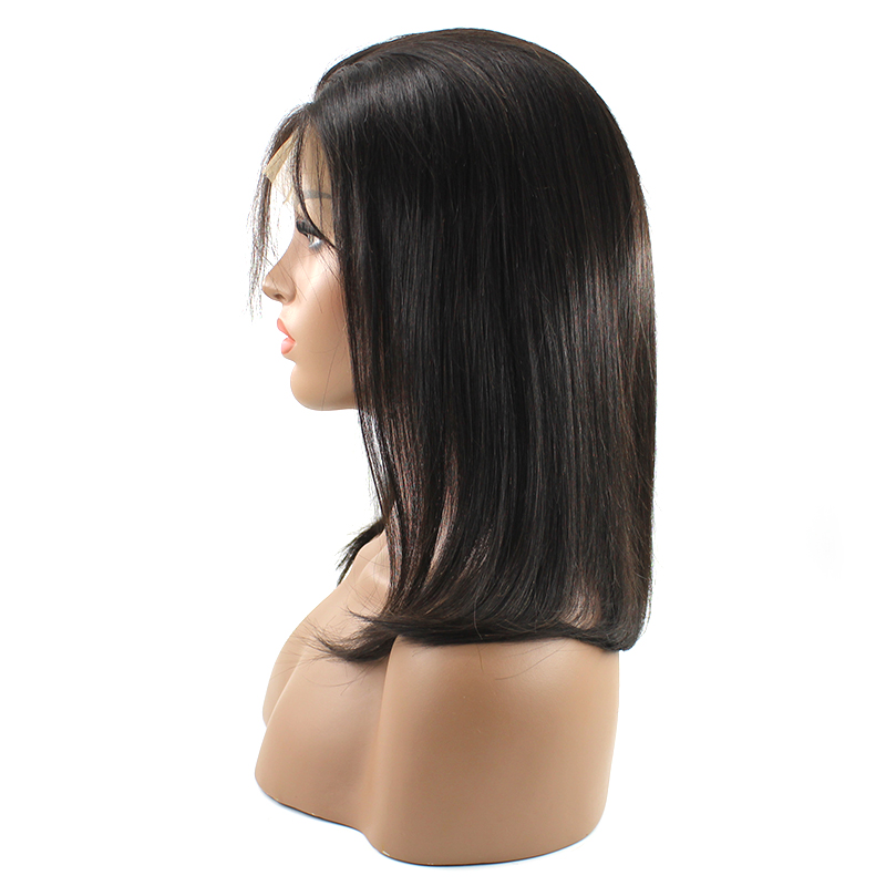 Bob Lace Frontal Wig Straight Swiss Lace Hair 100% Human Hair 10A Virgin Unprocessed Hair Vendor 7