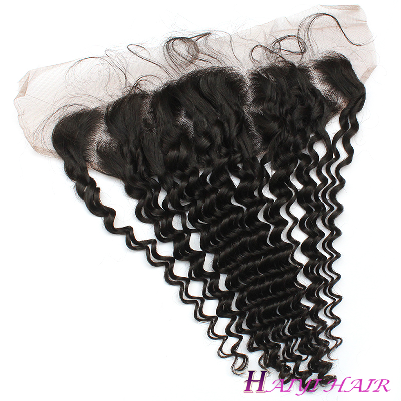One donor tangle free Indian Deep wave hair weave double weft human hair extensions 11
