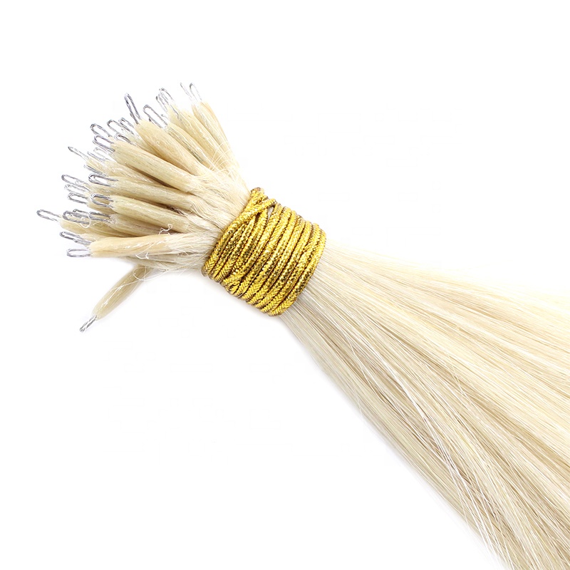 Wholesale Metal Stick 100 percent Human Hair Nano Ring Hair Extensions 8