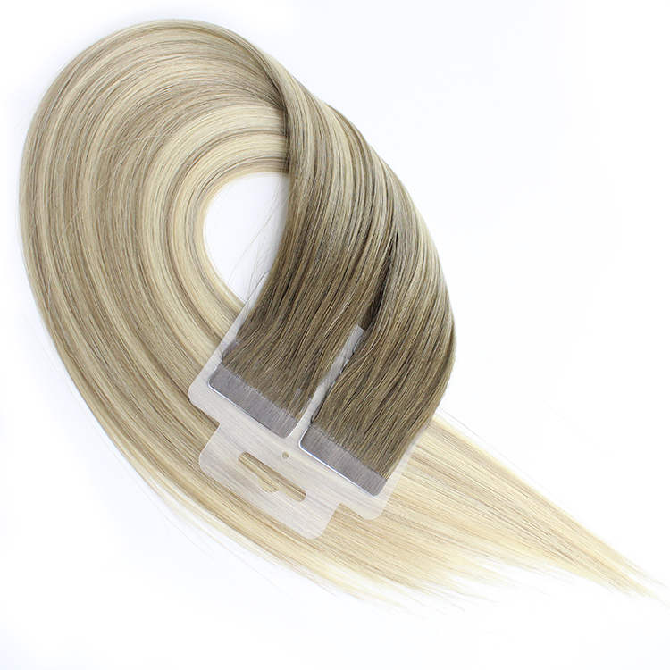 Wholesale 100% Virgin Russian Remy Tape Hair Extensions Double Drawn Virgin Human Tape Hair 10