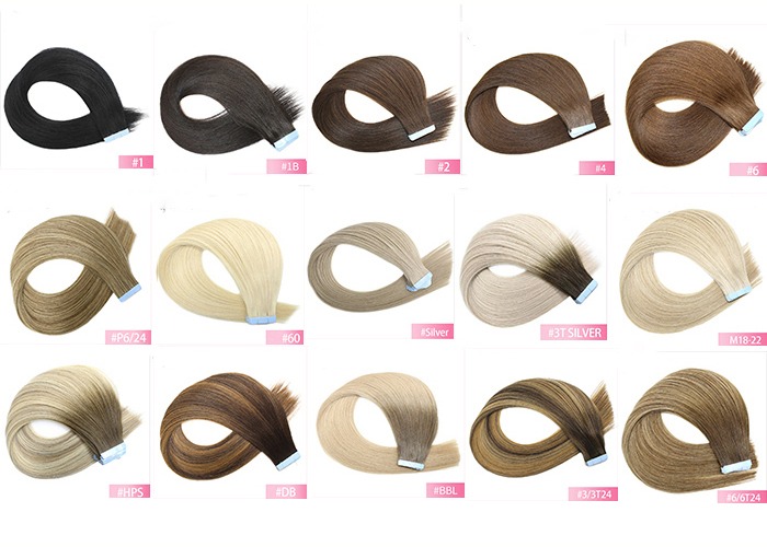 2019 New Arrival Full Cuticle Double Sided Adhesive Hair Extension Tape On 10