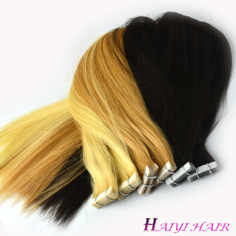 Wholesale Price Factory Tape In Human Hair 14-24 Inch Double Drawn Hair Adhesive Extensions 11