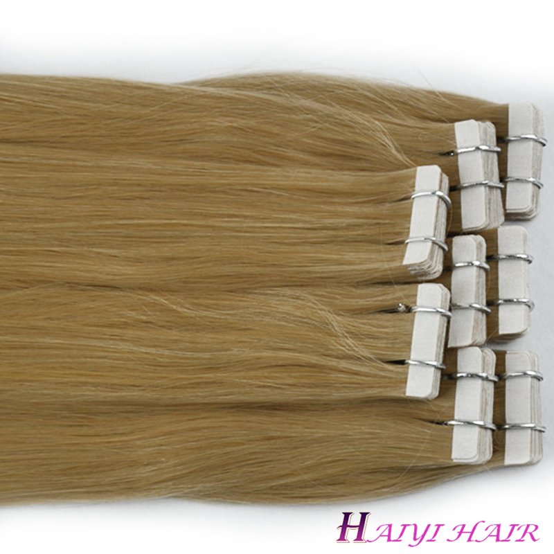 Wholesale Price Factory Tape In Human Hair 14-24 Inch Double Drawn Hair Adhesive Extensions 9