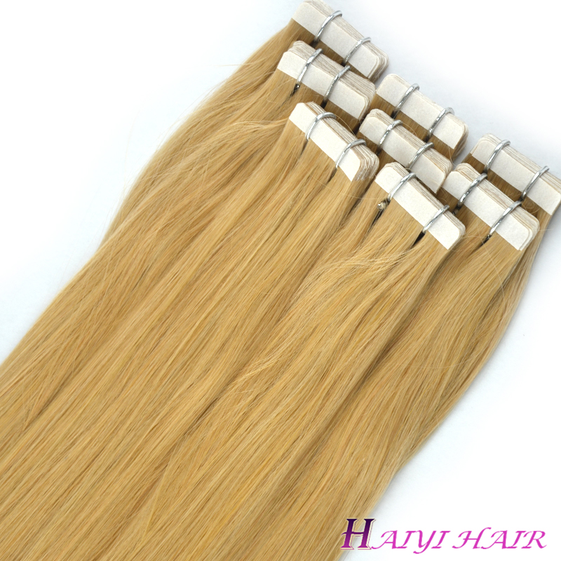 Wholesale Price Factory Tape In Human Hair 14-24 Inch Double Drawn Hair Adhesive Extensions 10