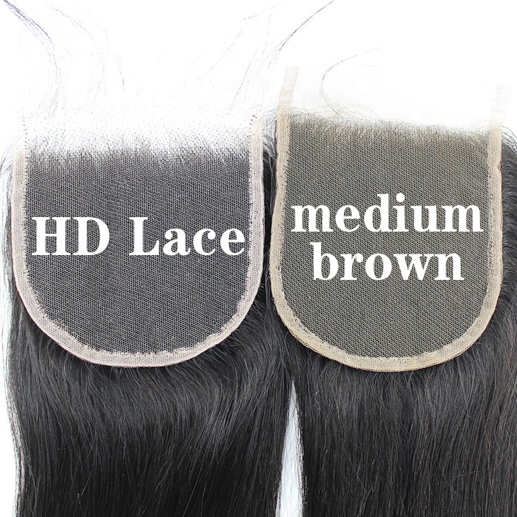 hot sale fast shipping body wave brazilian human hair  hd lace closure 8