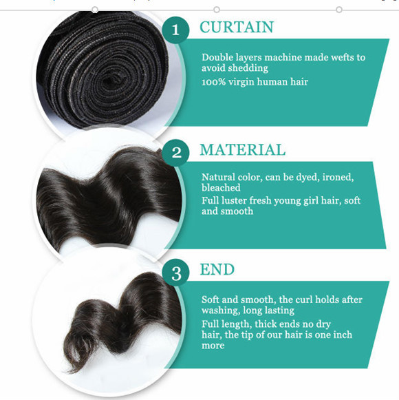 Wholesale brazilian hair bundles extensions weaves Remy body wave human hair bundle 9