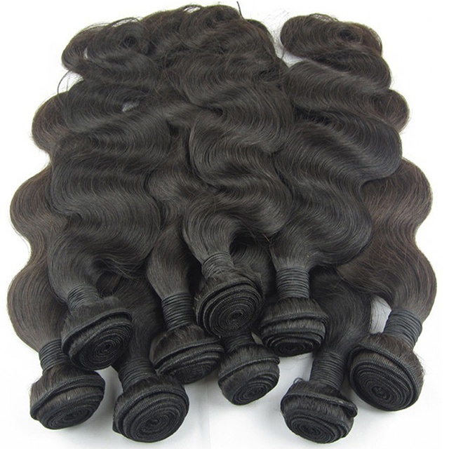 Wholesale brazilian hair bundles extensions weaves Remy body wave human hair bundle 20