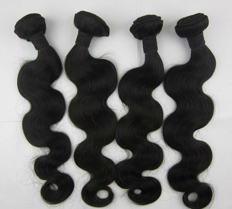Wholesale brazilian hair bundles extensions weaves Remy body wave human hair bundle 16