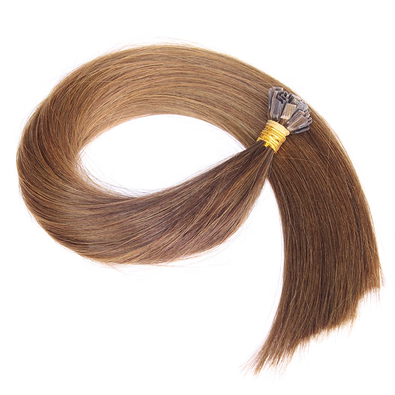 Best Selling Brazilian Virgin Remy Hair Double Drawn with Thick Ends Nail Tip Hair Extensions 11