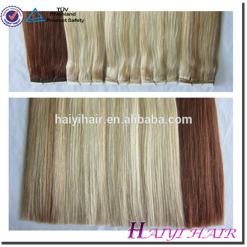 New Arrival Double Drawn Thick Ends Remy Hair Chocolate 12