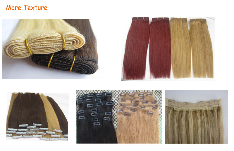 New Arrival Double Drawn Thick Ends Remy Hair Chocolate 14