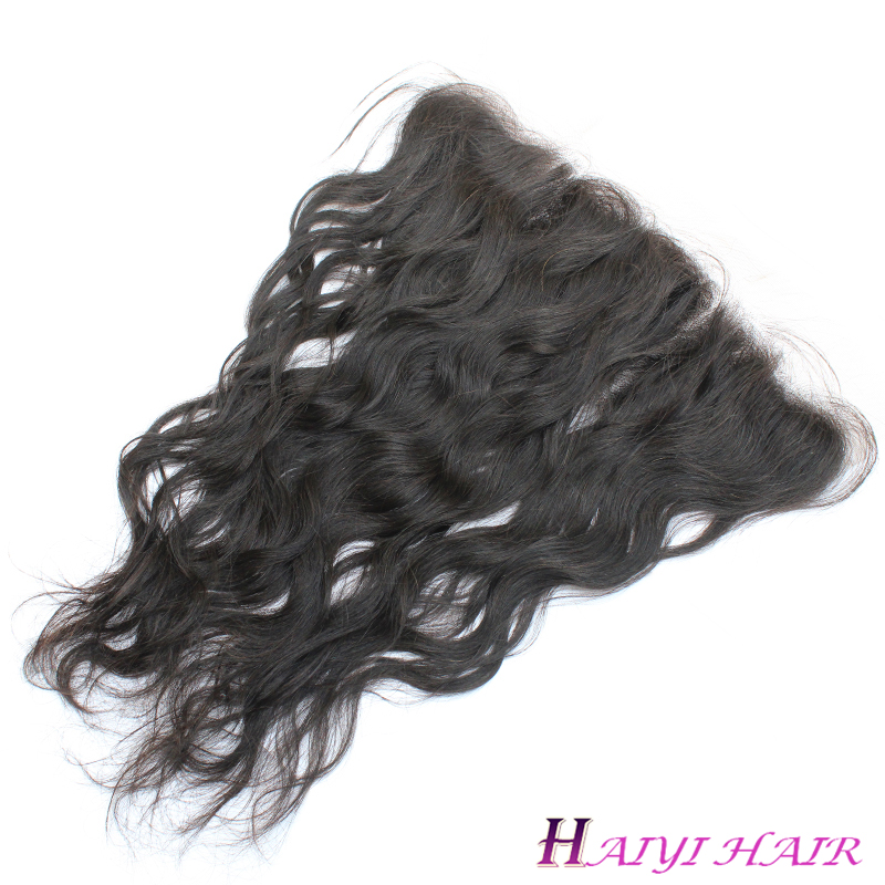 Free Logo Best Quality Lace Frontal 13*4 Natural Wave Lace Frontal Virgin Hair No Tangling No Shedding 8